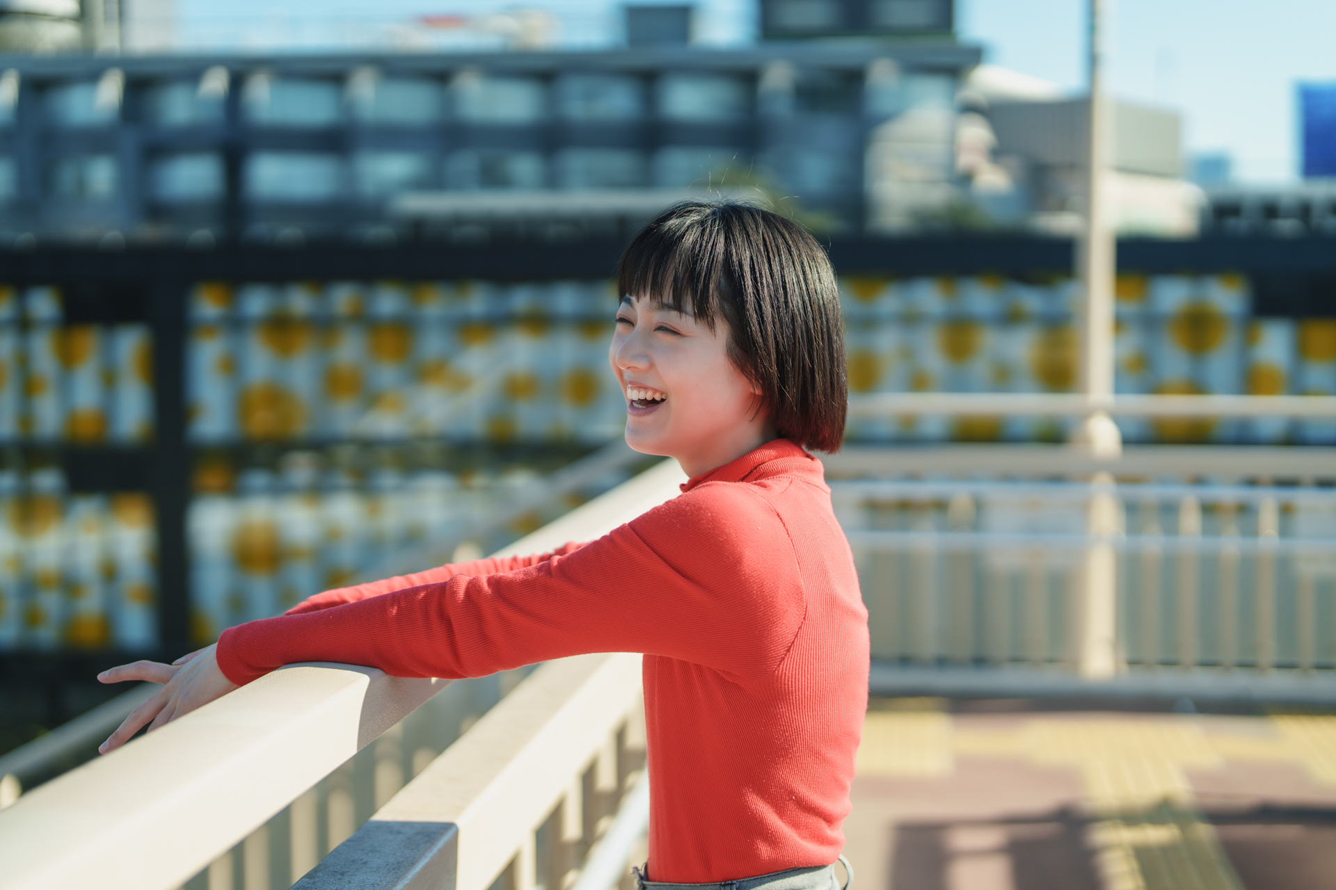 FE 50mm F1.2 GM 開放F1.2 橋のポートレート